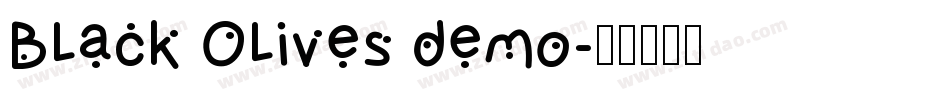 Black Olives demo字体转换
